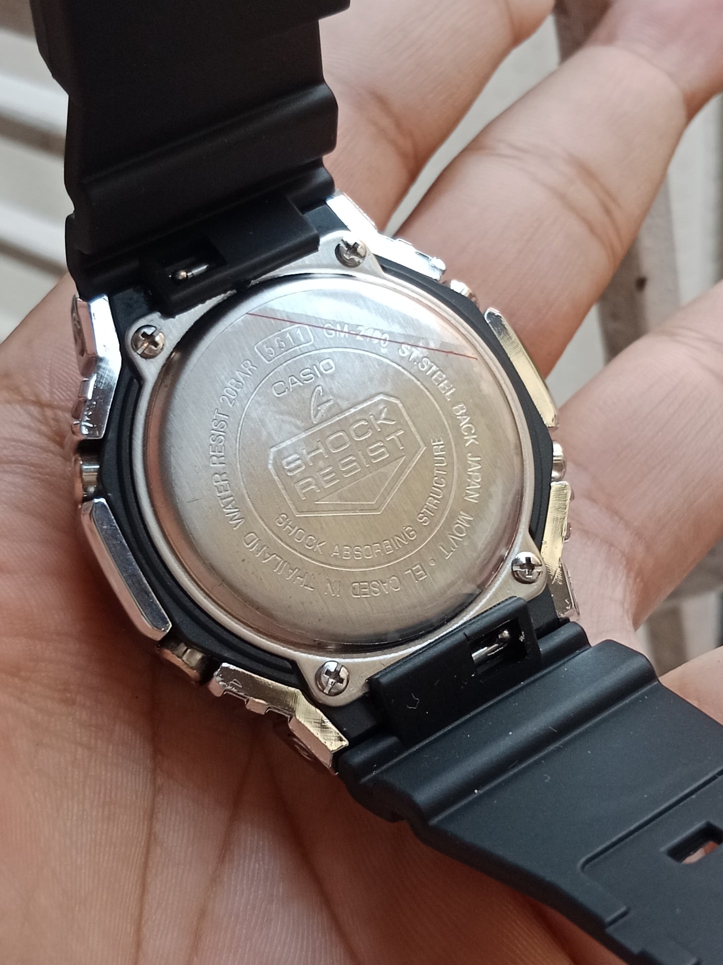 Casio G-Shock Metal Semi AAA Grade - Light Ash Dial Black Strap