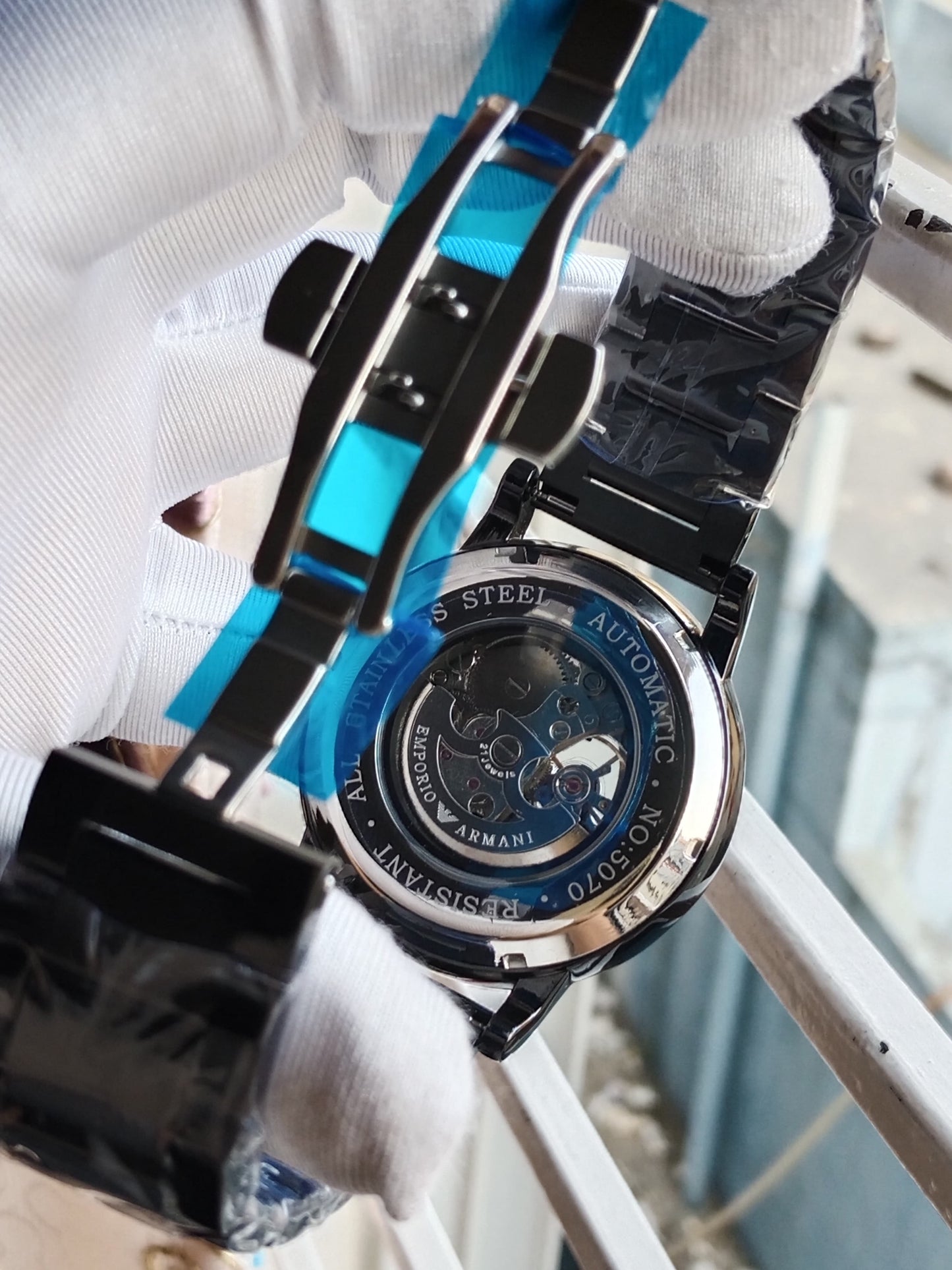 Emporio Armani AA Grade Automatic Movement - Black