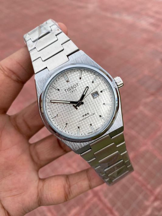 Tissot PRX Powermatic Quartz Movement AA Grade - White Waffle Dial