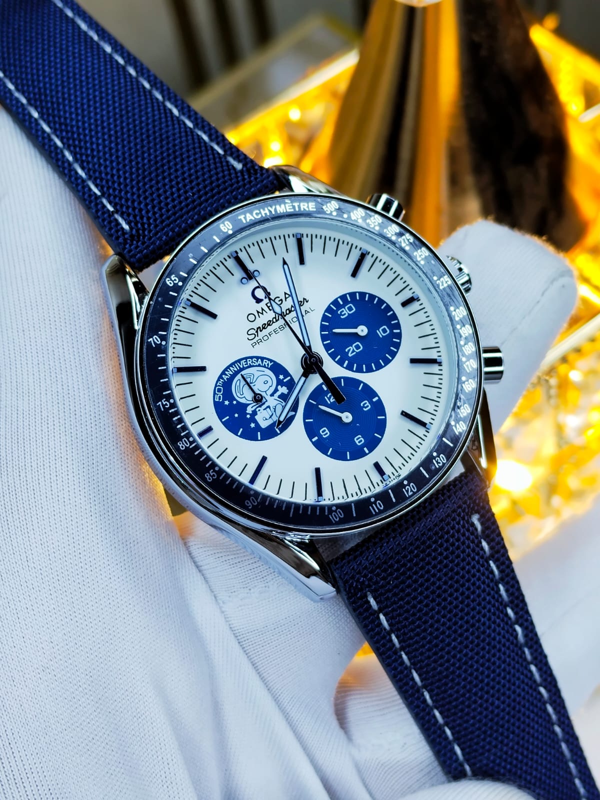 Omega Speedmaster Snoopy 50th Anniversary – AA Grade Blue Strap