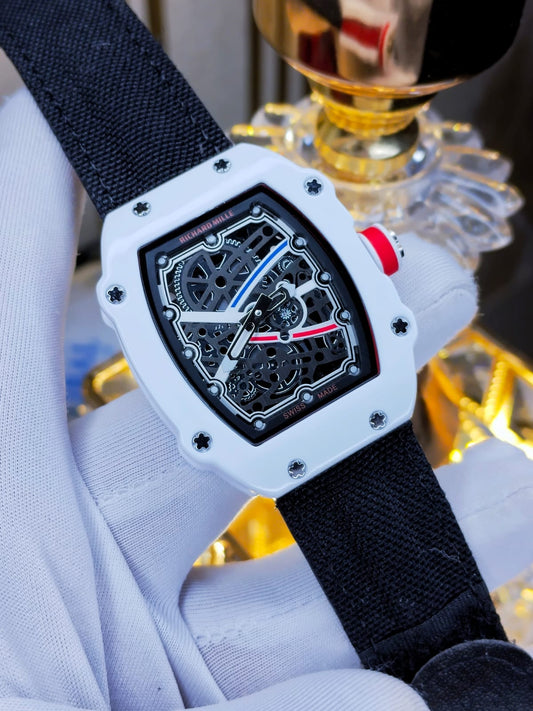 Richard Mille AA Grade Black Dial Black Strap