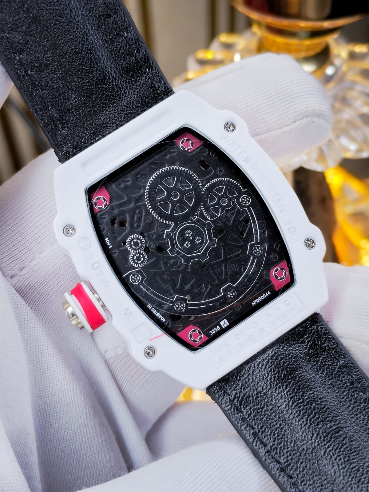 Richard Mille AA Grade Black Dial Black Strap