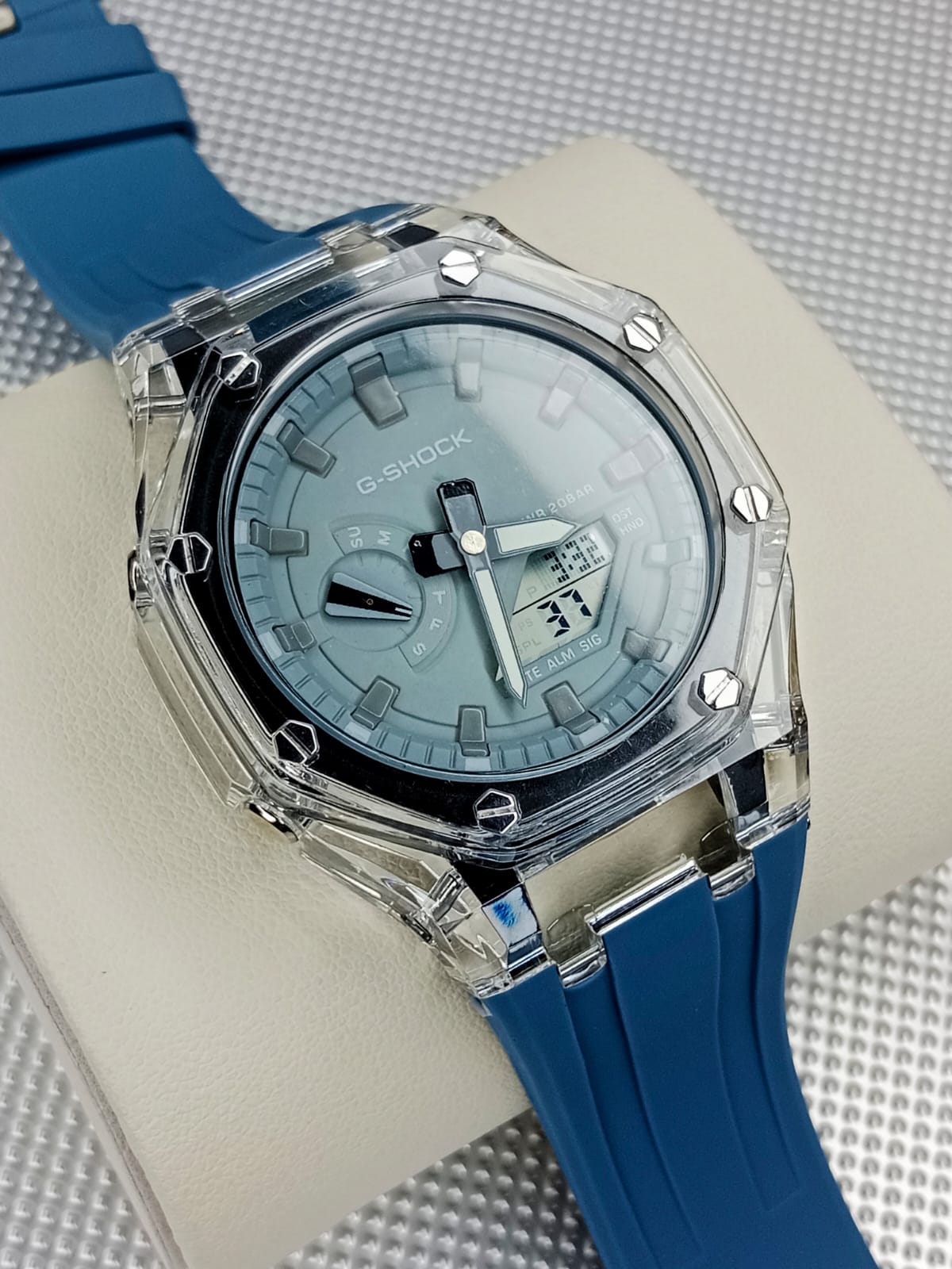 Casio G-Shock Transparent Semi AAA Grade - Blue Strap