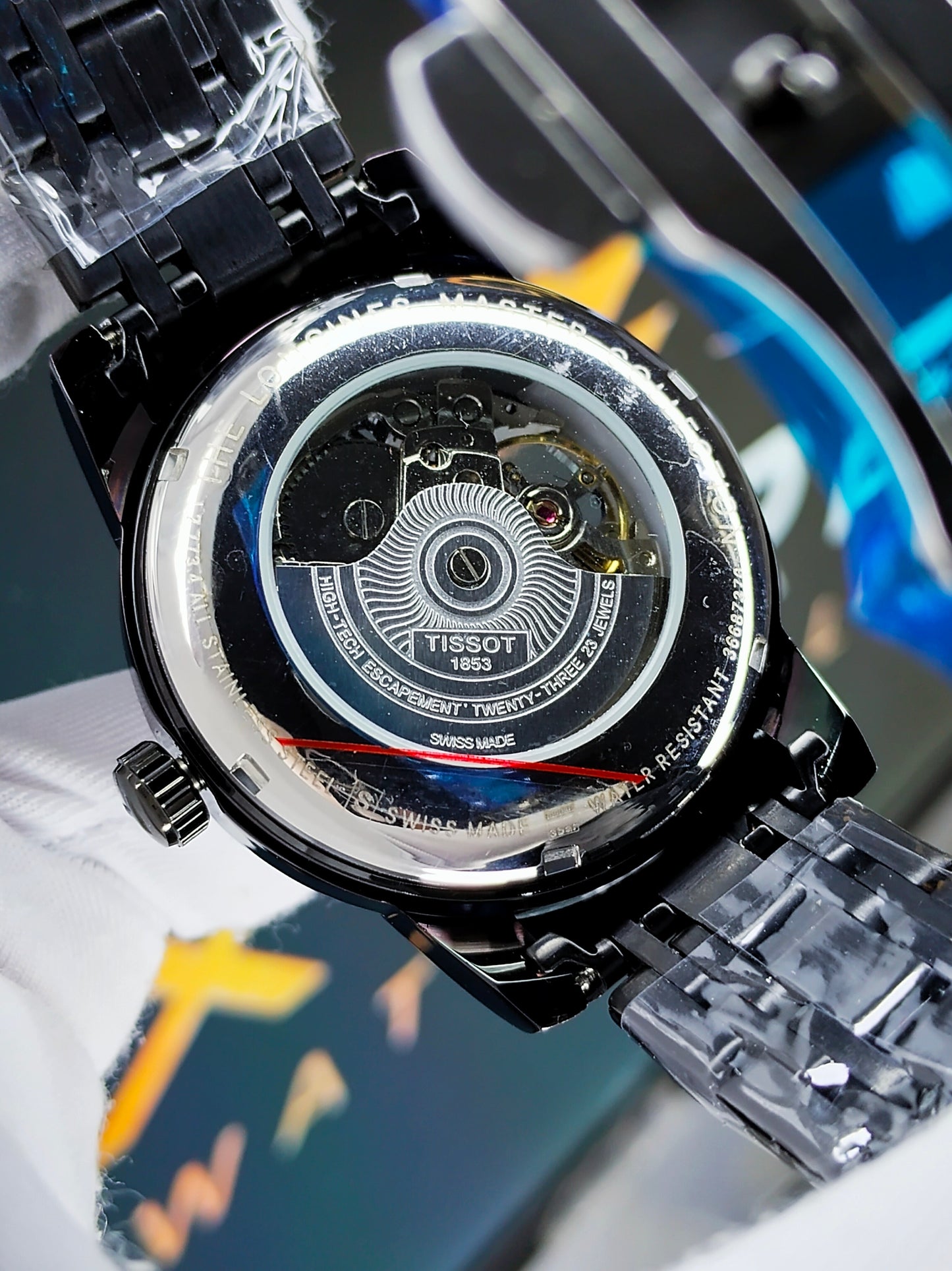 Tissot Automatic Movement Stainless Steel (Skeleton Dial) - All Black